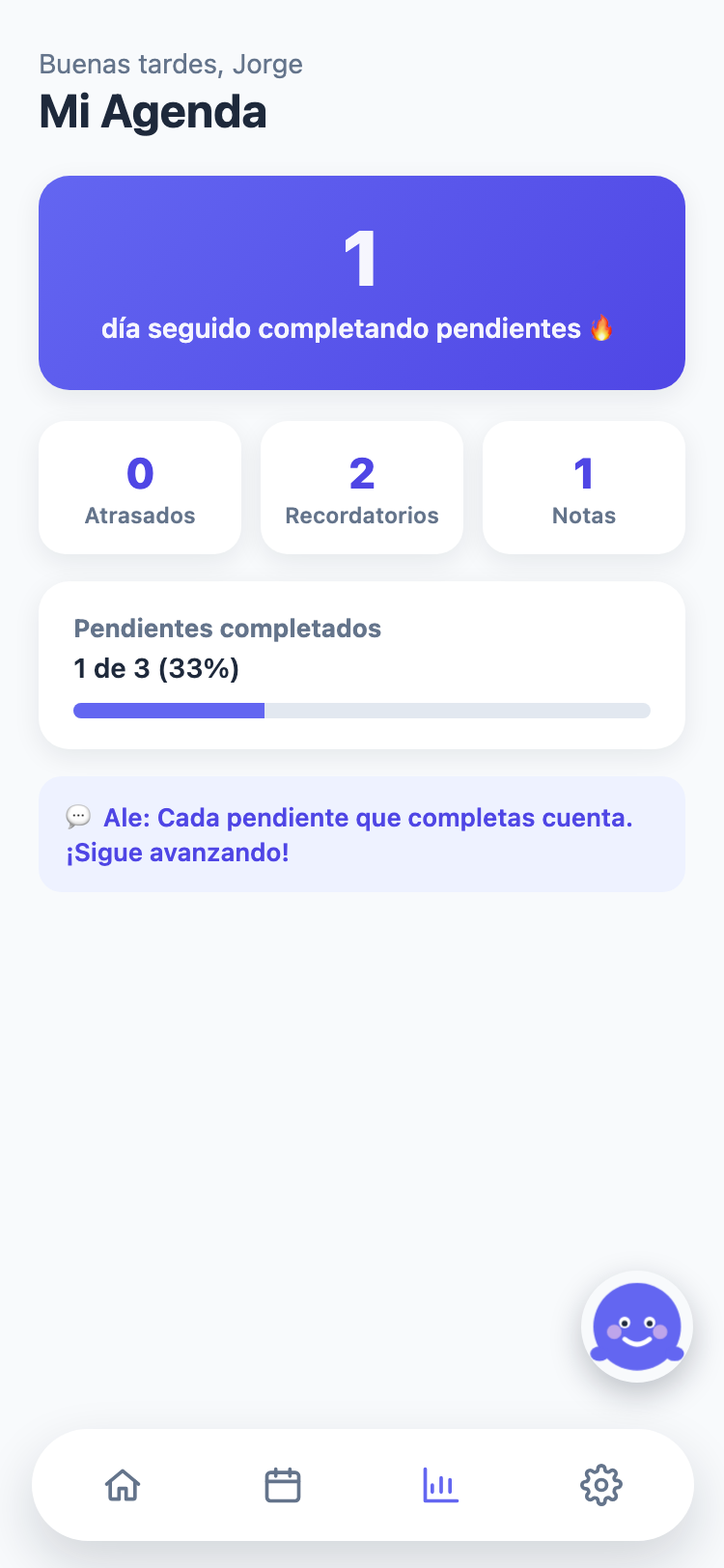 Pantalla Progreso